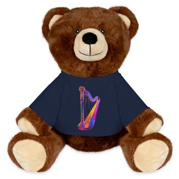 Harp - MiniFeet® RecycelBär® Teddy Bear Brown - french navy - Front
