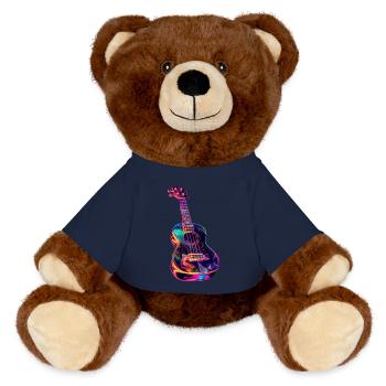 Ukulele - MiniFeet® RecycelBär® Braun - French Navy - Vorne