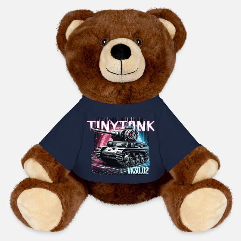Tinytank VK - MiniFeet® RecycelBär® Braun - French Navy
