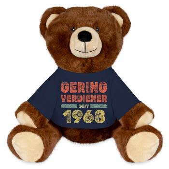 1968 - MiniFeet® RecycelBär® Teddy Bear Brown - french navy - Front