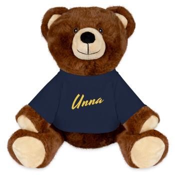 Unna - MiniFeet® RecycelBär® Braun - French Navy - Vorne