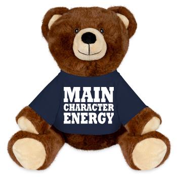 Main character energy - Nounours RecycelBär® marron - bleu marine - Devant