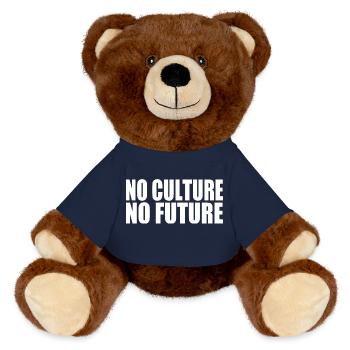 No culture no future - MiniFeet® RecycelBär® Braun - French Navy - Vorne