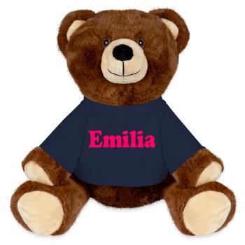 Emilia - MiniFeet® RecycelBär® Braun - French Navy - Vorne