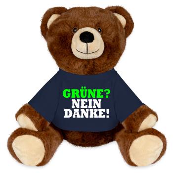 Grüne Nein Danke - MiniFeet® RecycelBär® Braun - French Navy - Vorne