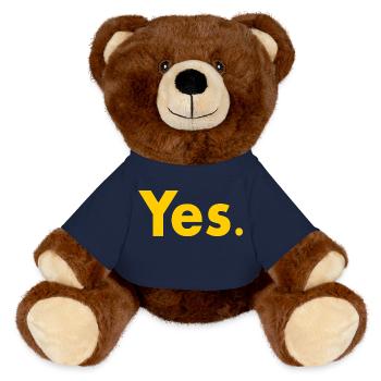 Yes - MiniFeet® RecycelBär® Teddy Bear Brown - french navy - Front