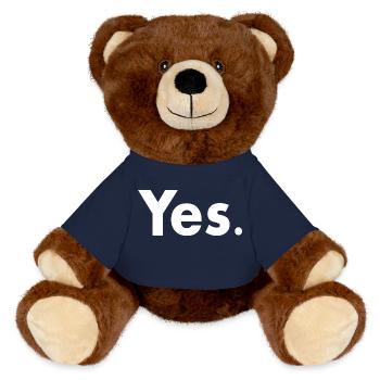 Yes - MiniFeet® RecycelBär® Braun - French Navy - Vorne