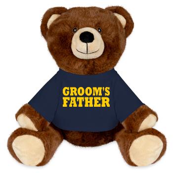 Grooms father - Nounours RecycelBär® marron - bleu marine - Devant