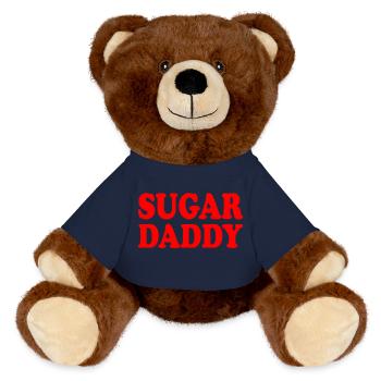Sugar daddy - Nounours RecycelBär® marron - bleu marine - Devant