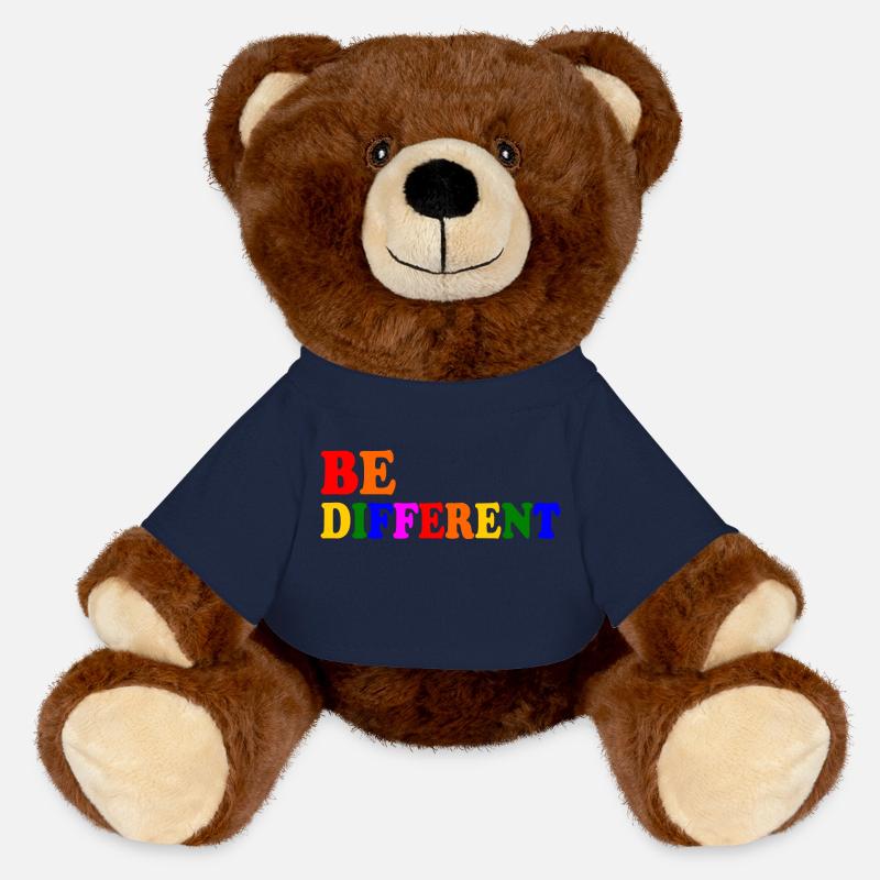 Be different - Nounours RecycelBär® marron - bleu marine
