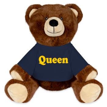 QUEEN - MiniFeet® RecycelBär® Teddy Bear Brown - french navy - Front
