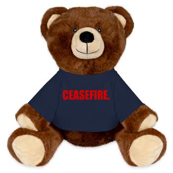 Ceasefire - MiniFeet® RecycelBär® Braun - French Navy - Vorne
