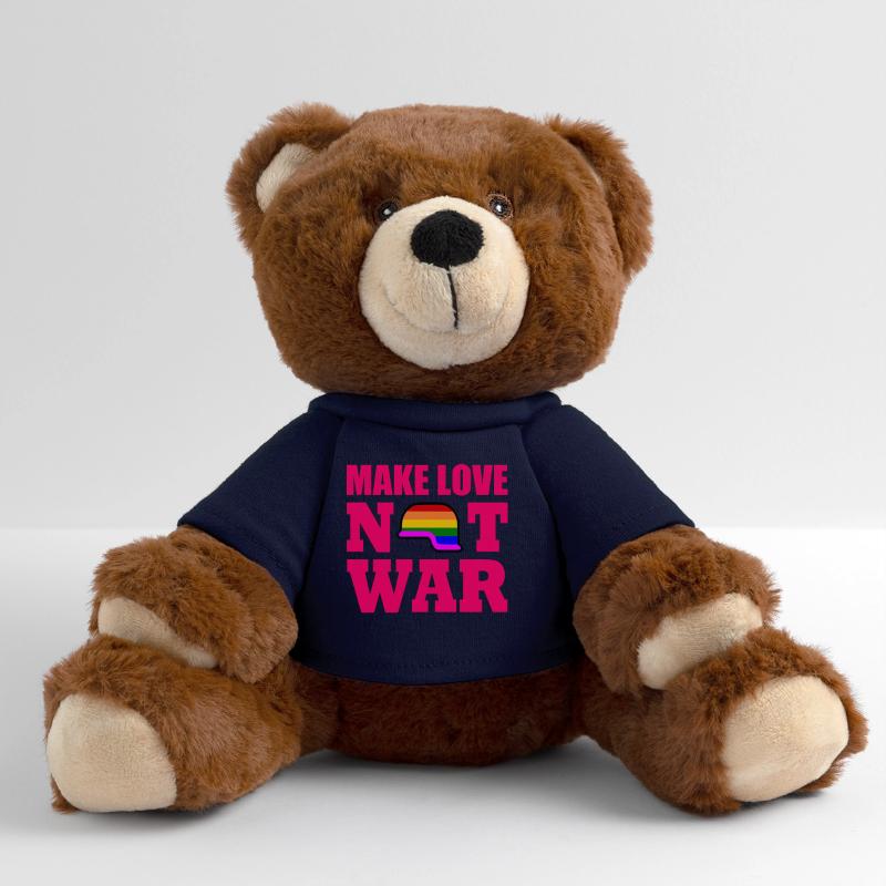 Make love not war Nounours RecycelBär® marron