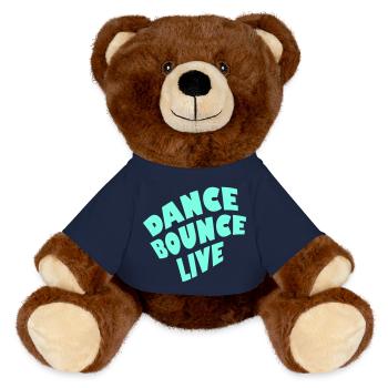 Dance Bounce Live 1-color - MiniFeet® RecycelBär® Teddy Bear Brown - french navy - Front
