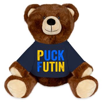 Puck futin - MiniFeet® RecycelBär® Braun - French Navy - Vorne