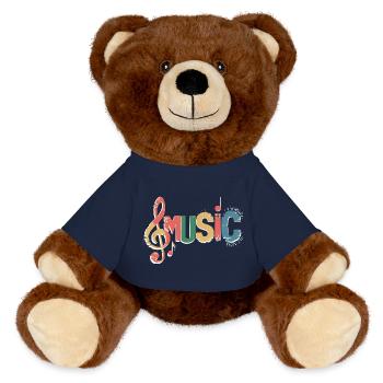 Music - MiniFeet® RecycelBär® Braun - French Navy - Vorne