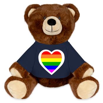 Lgbtq - MiniFeet® RecycelBär® Braun - French Navy - Vorne
