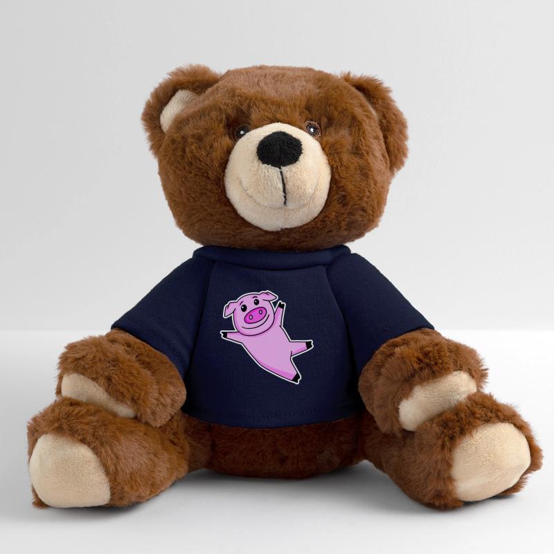 Cochon mignon Nounours RecycelBär® marron