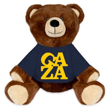 Gaza - MiniFeet® RecycelBär® Teddy Bear Brown - french navy - Front