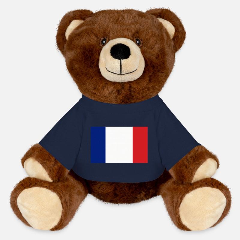 France - MiniFeet® RecycelBär® Braun - French Navy