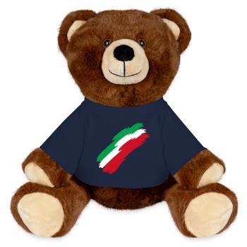 Iran - Fahne - Farben - Landesfarben - Geschenk - MiniFeet® RecycelBär® Braun - French Navy - Vorne