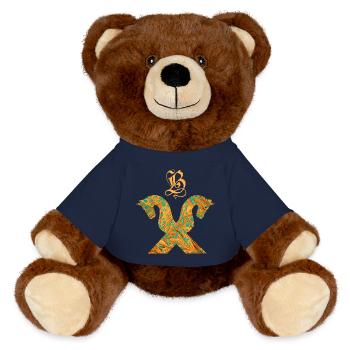 pignon de cheval e 95 b - Nounours RecycelBär® marron - bleu marine - Devant