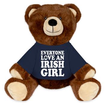 Everyone loves an irish girl - MiniFeet® RecycelBär® Braun - French Navy - Vorne