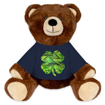 Clover E 35 - MiniFeet® RecycelBär® Teddy Bear Brown - french navy - Front