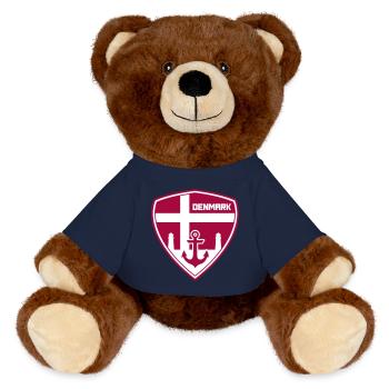 Danemark - Danemark - Danemark - Armoiries - Nounours RecycelBär® marron - bleu marine - Devant