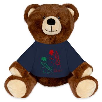Rosen nur für Dich - MiniFeet® RecycelBär® Braun - French Navy - Vorne