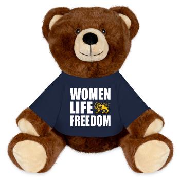 Women life freedom - Nounours RecycelBär® marron - bleu marine - Devant