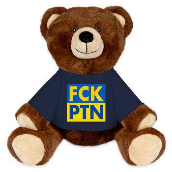 Fck ptn - MiniFeet® RecycelBär® Teddy Bear Brown - french navy - Front