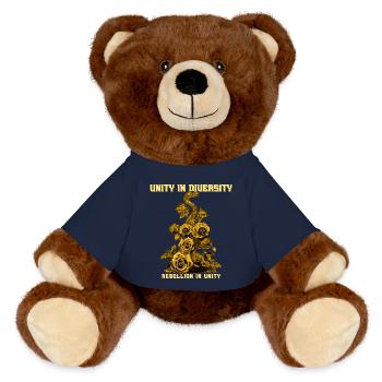The Hunger Games, Association - MiniFeet® RecycelBär® Teddy Bear Brown - french navy - Front