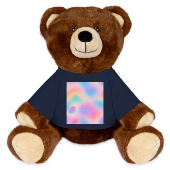 L’œil dans l’abstraction - Nounours RecycelBär® marron - bleu marine - Devant