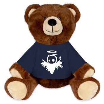 Dark Angel - MiniFeet® RecycelBär® Teddy Bear Brown - french navy - Front