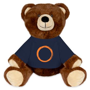 Circle symbol - MiniFeet® RecycelBär® Teddy Bear Brown - french navy - Front