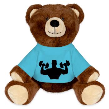 Muscle Man Training - Nounours RecycelBär® marron - bleu outremer - Devant