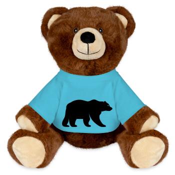 bär - MiniFeet® RecycelBär® Braun - Atollblau - Vorne