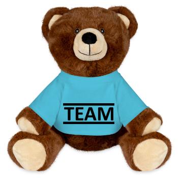 team - Nounours RecycelBär® marron - bleu outremer - Devant