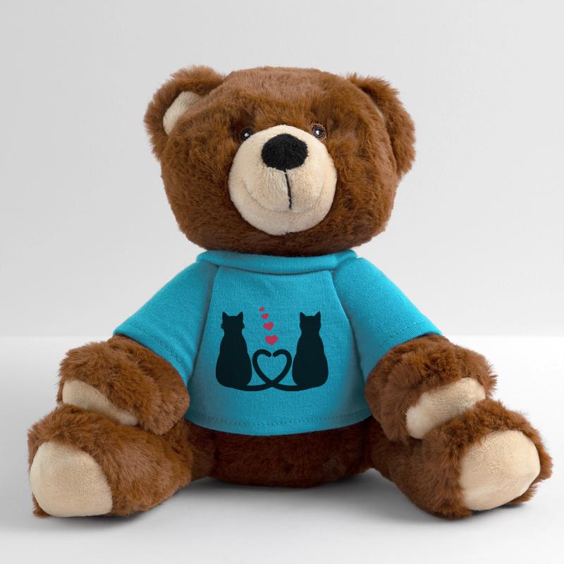 Chats amoureux Nounours RecycelBär® marron