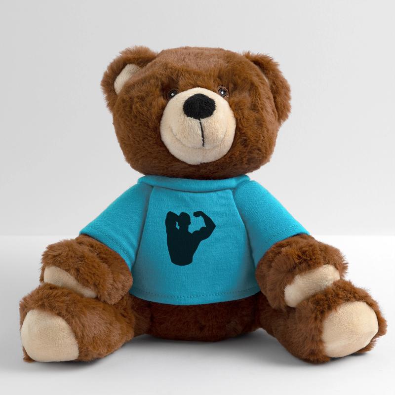 A strong man MiniFeet® RecycelBär® Teddy Bear Brown