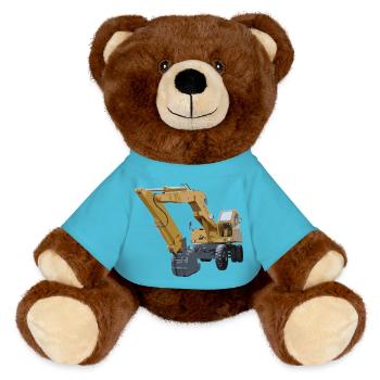 Ancienne pelle - Nounours RecycelBär® marron - bleu outremer - Devant