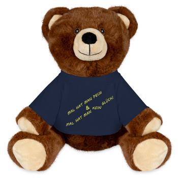 KEIN GLÜCK ODER PECH - MiniFeet® RecycelBär® Braun - French Navy - Vorne
