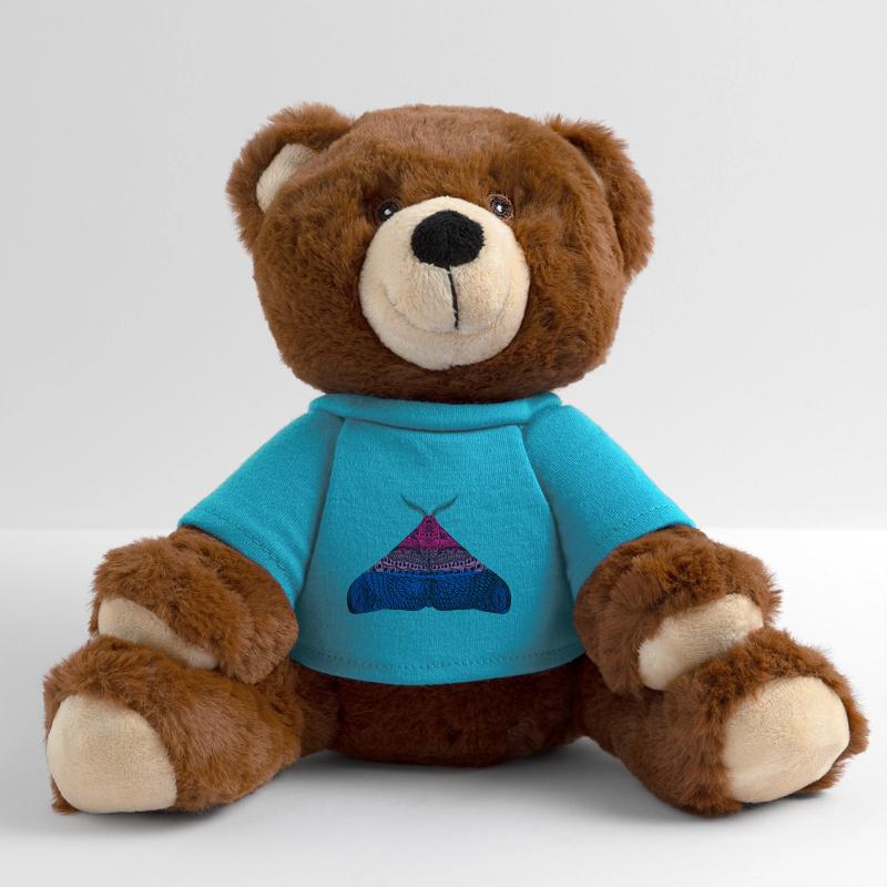 Bisexual pride moth MiniFeet® RecycelBär® Teddy Bear Brown