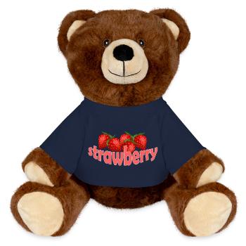 STRAWBERRY - MiniFeet® RecycelBär® Braun - French Navy - Vorne