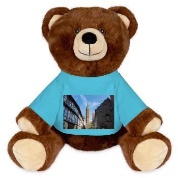 Église des Saints Côme et Damian Goslar - Nounours RecycelBär® marron - bleu outremer - Devant