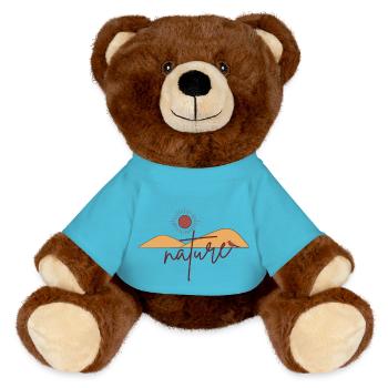 Nature - Nounours RecycelBär® marron - bleu outremer - Devant