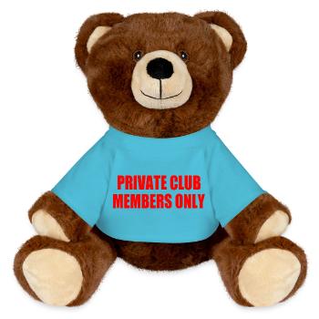 private club members only - Nounours RecycelBär® marron - bleu outremer - Devant