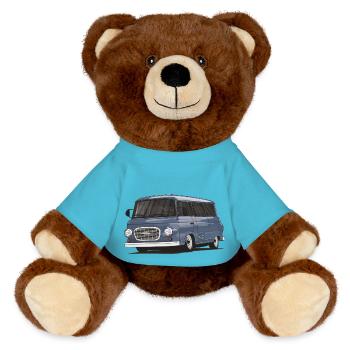 Barkas B1000 // Illustration - Nounours RecycelBär® marron - bleu outremer - Devant