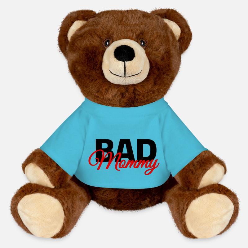 Bad Mommy - MiniFeet® RecycelBär® Teddy Bear Brown - atoll blue